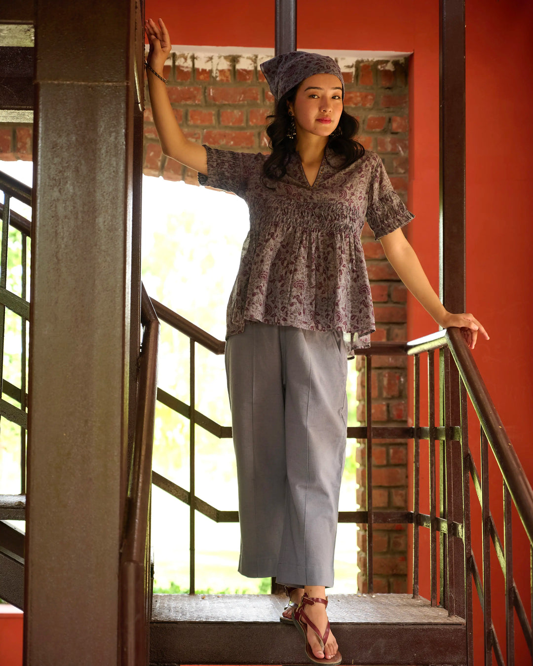 Straight Fit Culottes - Crown Blue