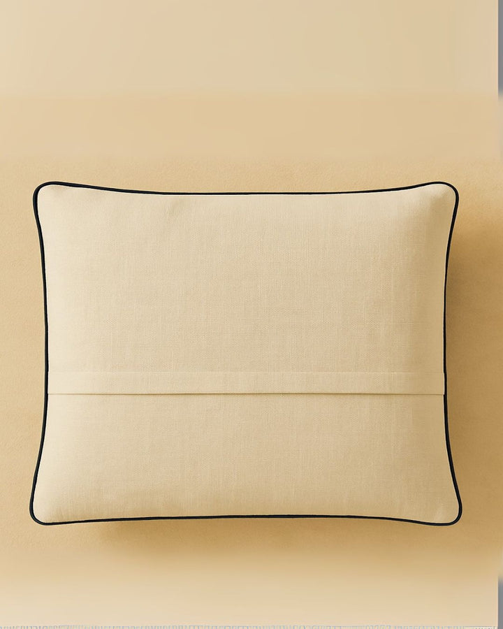 Elara - Printed Cushion Cover - Black & White