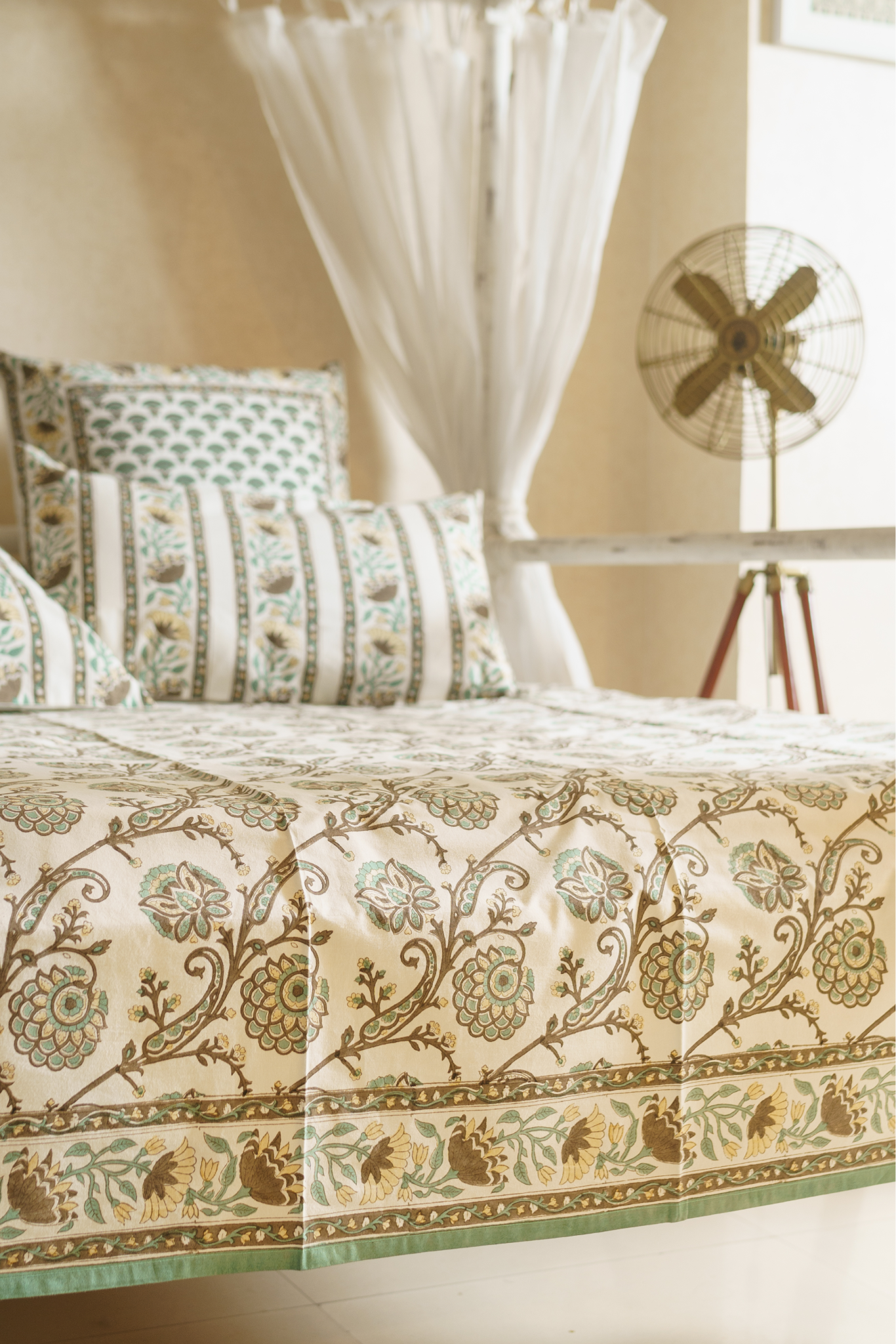 Aprajita - Teal Bed Set