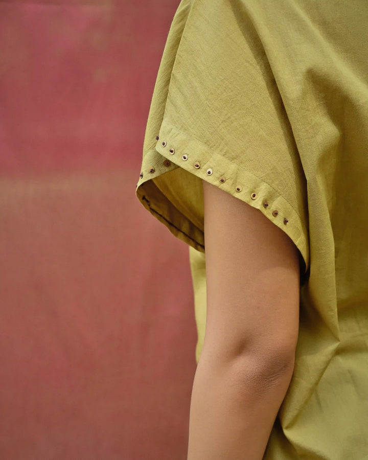 Drop Shoulder Shirt - Green