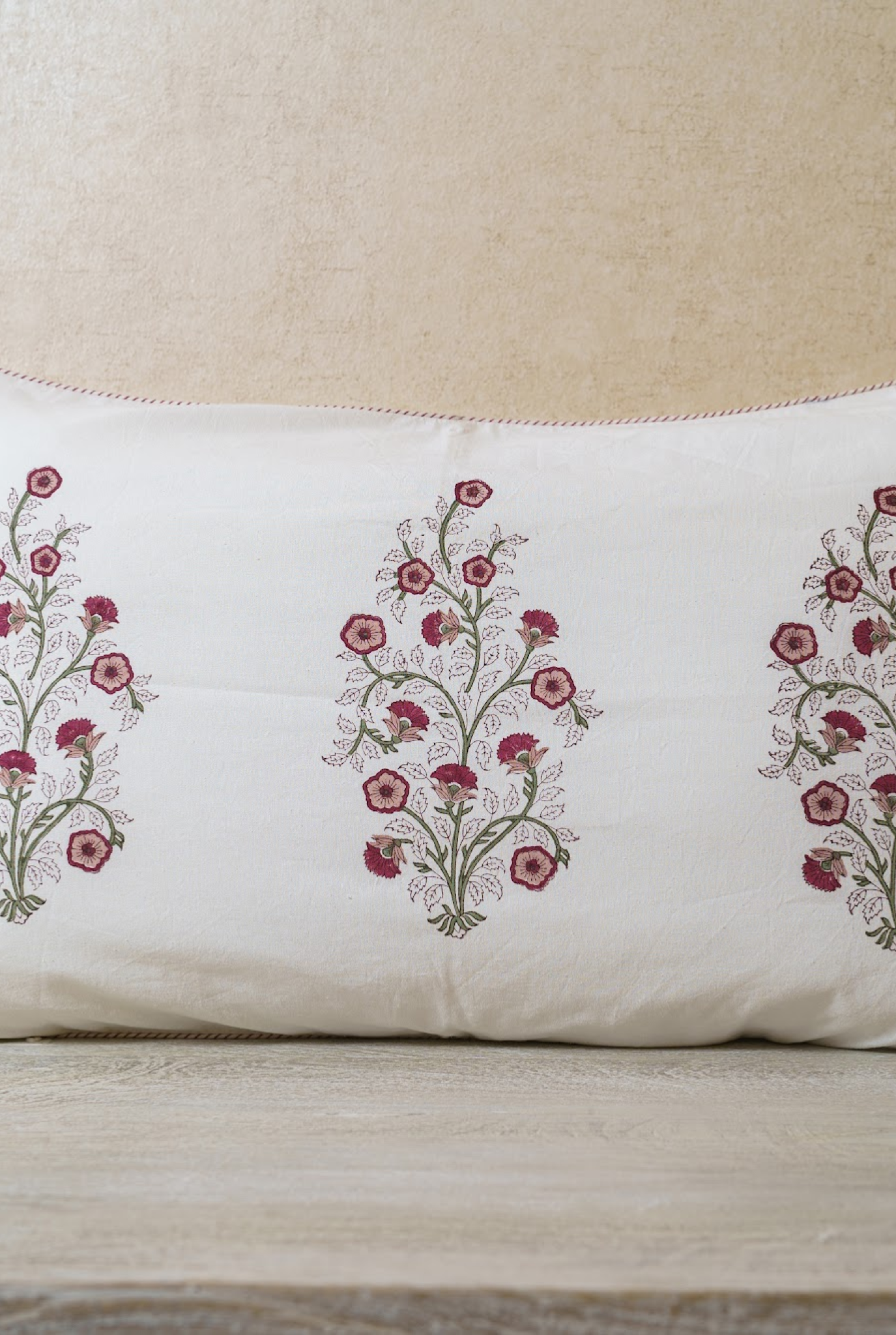 Begonia - White & Pink Bed Set