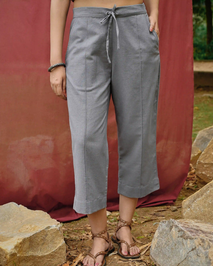 Straight Fit Culottes - Crown Blue