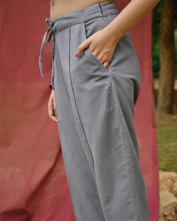 Straight Fit Culottes - Crown Blue