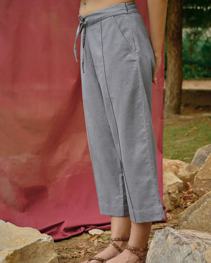 Straight Fit Culottes - Crown Blue