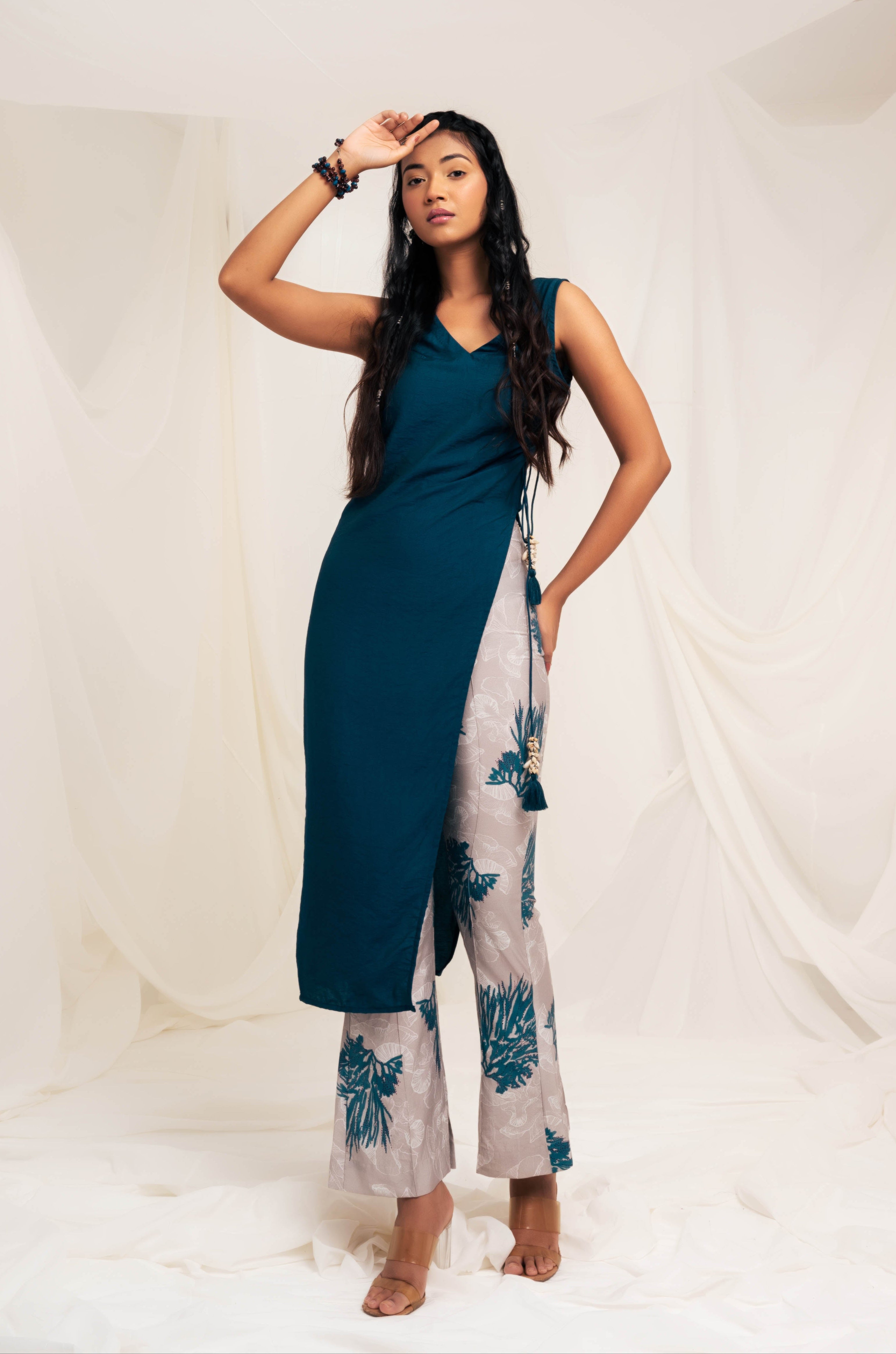 Midnight Blue Asymmetrical Tunic