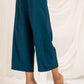 Midnight blue front pleat short length trousers